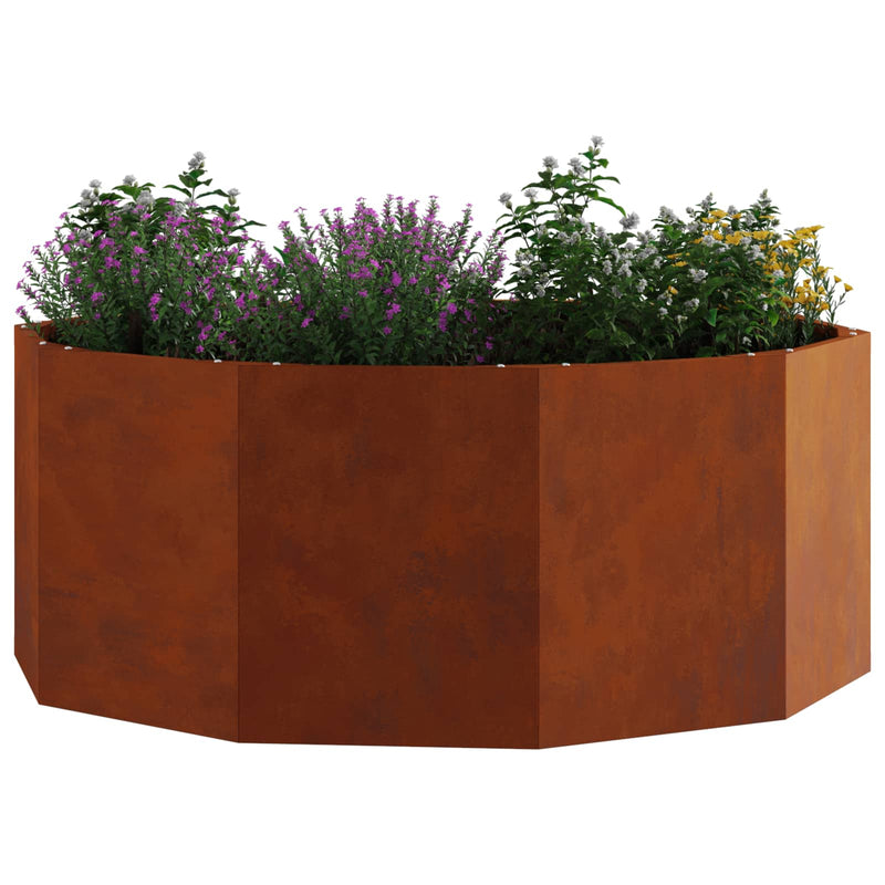 Afbeelding laden in galerijviewer, Vidaxl plantenbak roestig 90 x 90 x 35 cm cortenstaal
