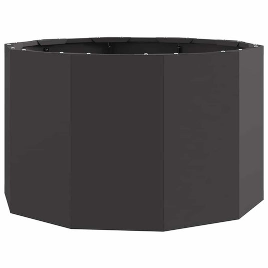 Vidaxl plantenbak zwart 60 x 60 x 35 cm staal