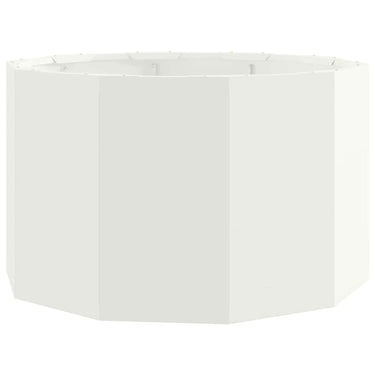 Vidaxl plantenbak wit 60 x 60 x 35 cm staal