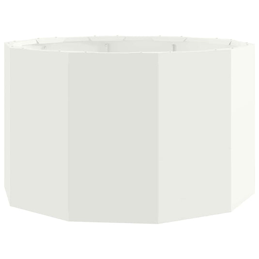 Vidaxl plantenbak wit 60 x 60 x 35 cm staal