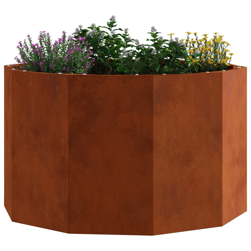 Afbeelding laden in galerijviewer, Vidaxl plantenbak roestig 60 x 60 x 35 cm cortenstaal
