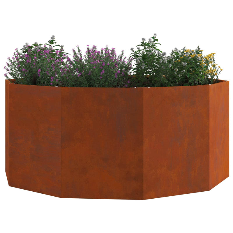 ギャラリービューアに画像をロードする, Vidaxl plantenbak roestig 120 x 120 x 50 cm cortenstaal
