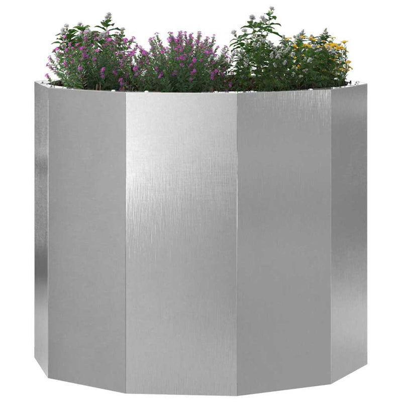 ギャラリービューアに画像をロードする, Vidaxl plantenbak zilver 60 x 60 x 50 cm roestvrij staal
