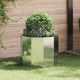 Vidaxl plantenbak zilver 60 x 60 x 50 cm gegalvaniseerd staal