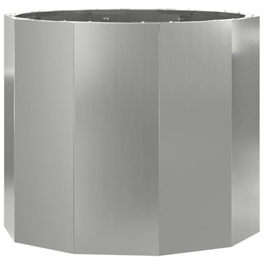 Vidaxl plantenbak zilver 60 x 60 x 50 cm gegalvaniseerd staal