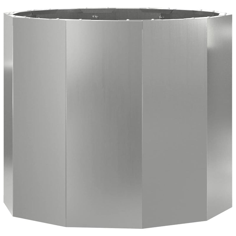 Afbeelding laden in galerijviewer, Vidaxl plantenbak zilver 60 x 60 x 50 cm gegalvaniseerd staal
