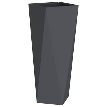 Vidaxl plantenbak antraciet 30 x 30 x 75 cm staal