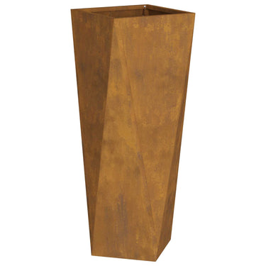 Vidaxl plantenbak 2 pcs roestig 30 x 30 x 75 cm cortenstaal