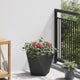 Vidaxl plantenbak zwart 30 x 30 x 30 cm staal