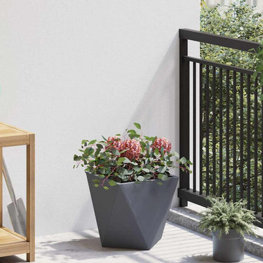 Vidaxl plantenbak antraciet 30 x 30 x 30 cm staal