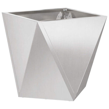 Vidaxl plantenbak zilver 30 x 30 x 30 cm roestvrij staal