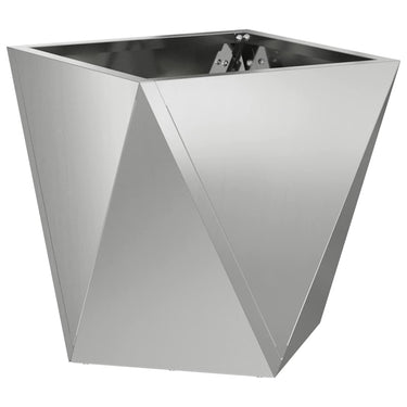 Vidaxl plantenbak zilver 30 x 30 x 30 cm gegalvaniseerd staal