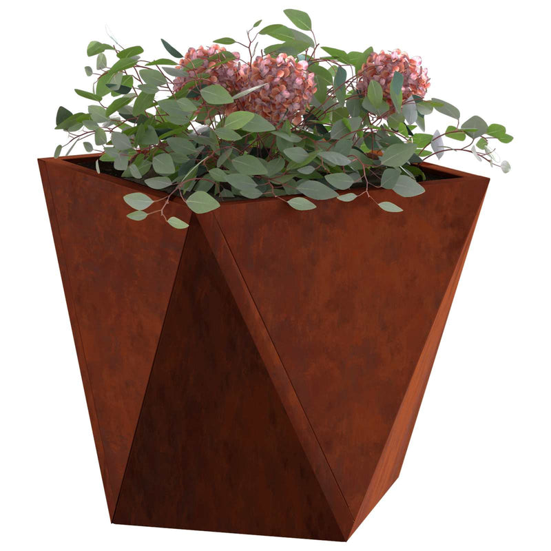 ギャラリービューアに画像をロードする, Vidaxl plantenbak roestig 30 x 30 x 30 cm cortenstaal
