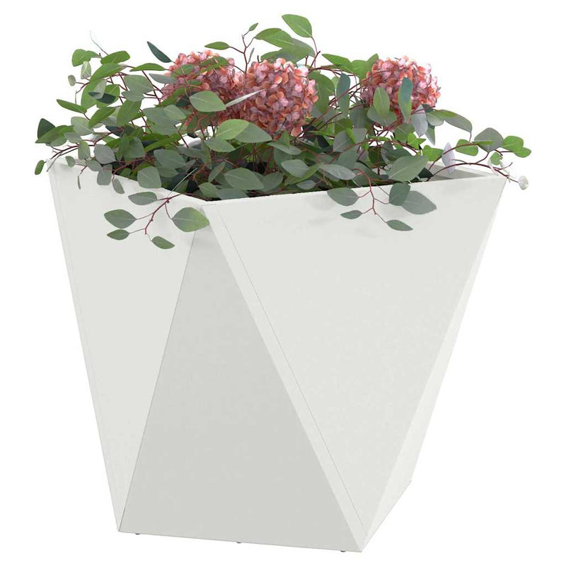 ギャラリービューアに画像をロードする, Vidaxl plantenbak 2 pcs wit 40 x 40 x 40 cm staal
