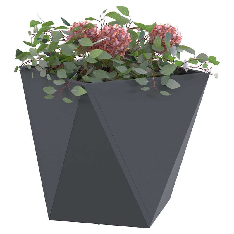 ギャラリービューアに画像をロードする, Vidaxl plantenbak antraciet 40 x 40 x 40 cm staal
