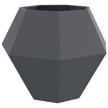 Vidaxl plantenbak antraciet 100 x 100 x 80 cm staal
