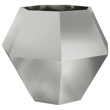 Vidaxl plantenbak zilver 100 x 100 x 80 cm gegalvaniseerd staal