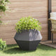 Vidaxl plantenbak zwart 75 x 75 x 60 cm staal