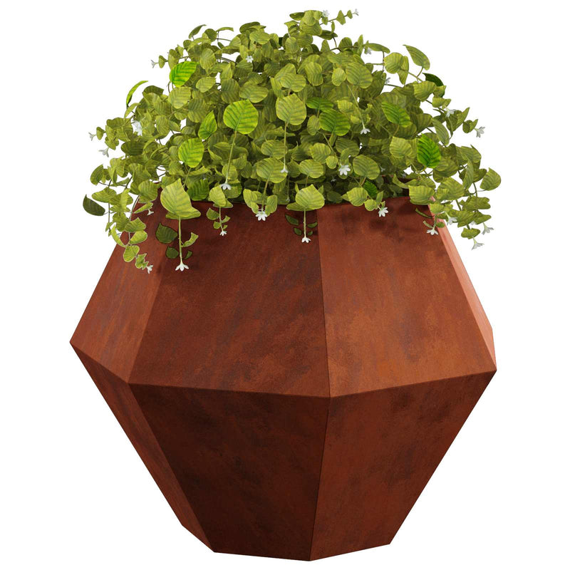ギャラリービューアに画像をロードする, Vidaxl plantenbak 2 pcs roestig 75 x 75 x 60 cm cortenstaal
