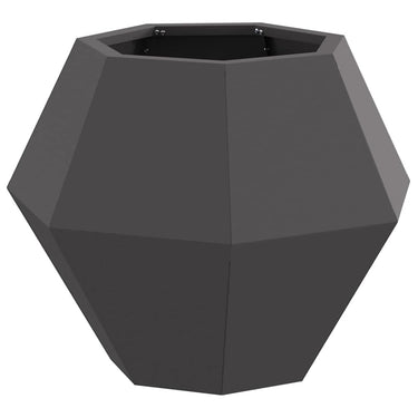 Vidaxl plantenbak zwart 50 x 50 x 40 cm staal