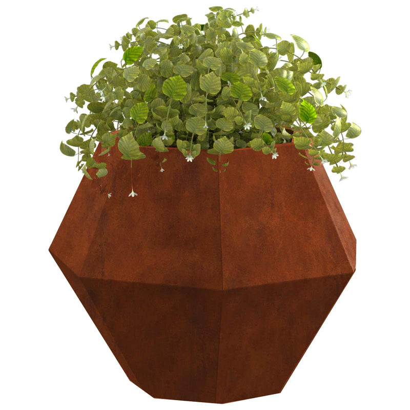 Afbeelding laden in galerijviewer, Vidaxl plantenbak 2 pcs roestig 50 x 50 x 40 cm cortenstaal

