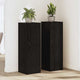 Vidaxl plantenstandaard 2 pcs zwart eiken 33 x 33 x 100 cm