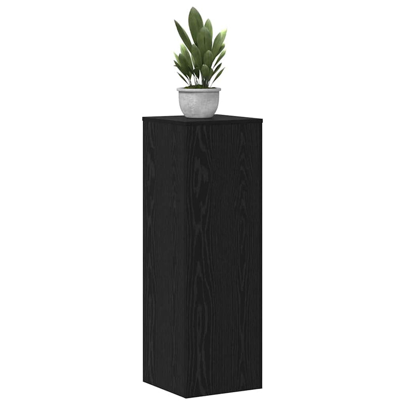 Afbeelding laden in galerijviewer, Vidaxl plantenstandaard 2 pcs zwart eiken 33 x 33 x 100 cm
