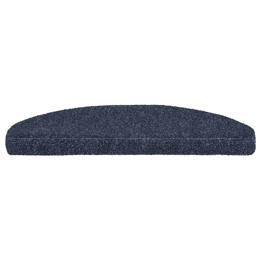 Vidaxl trapmatten zelfklevend 20 stuks 65x21x4 cm blauw halfrond groot