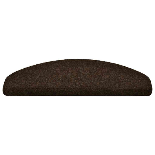 Vidaxl trapmatten zelfklevend 20 stuks 65x21x4 cm bruin halfrond groot