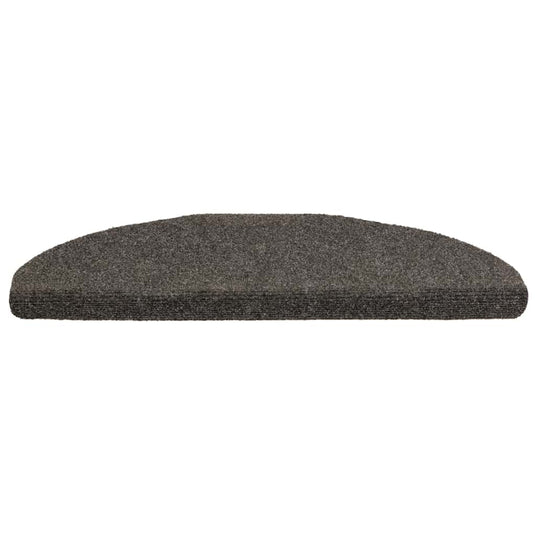 Vidaxl trapmatten zelfklevend 30 stuks 65x21x4 cm antraciet halfrond groot