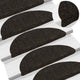 Vidaxl trapmatten zelfklevend 20 stuks 56x17x3 cm donkerbruin halfrond