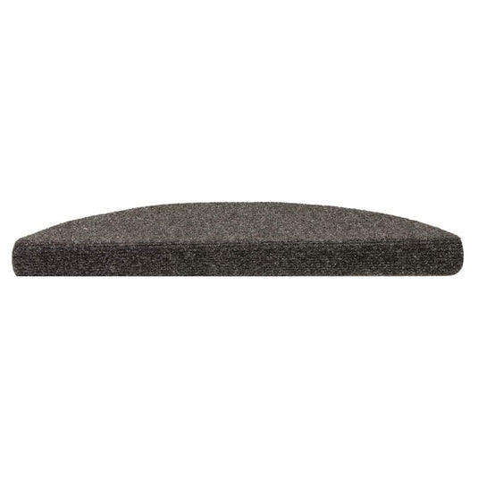 Vidaxl trapmatten zelfklevend 30 stuks 56x17x3 cm antraciet halfrond