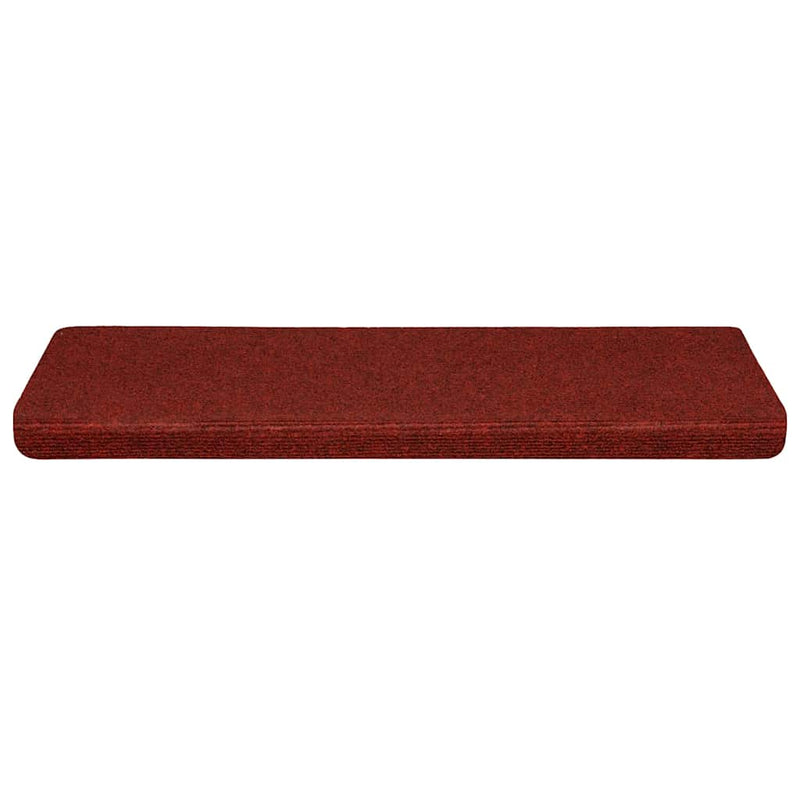 ギャラリービューアに画像をロードする, Vidaxl trapmatten zelfklevend 30 stuks 65x21x4 cm bordeaux rood rechthoekige rand
