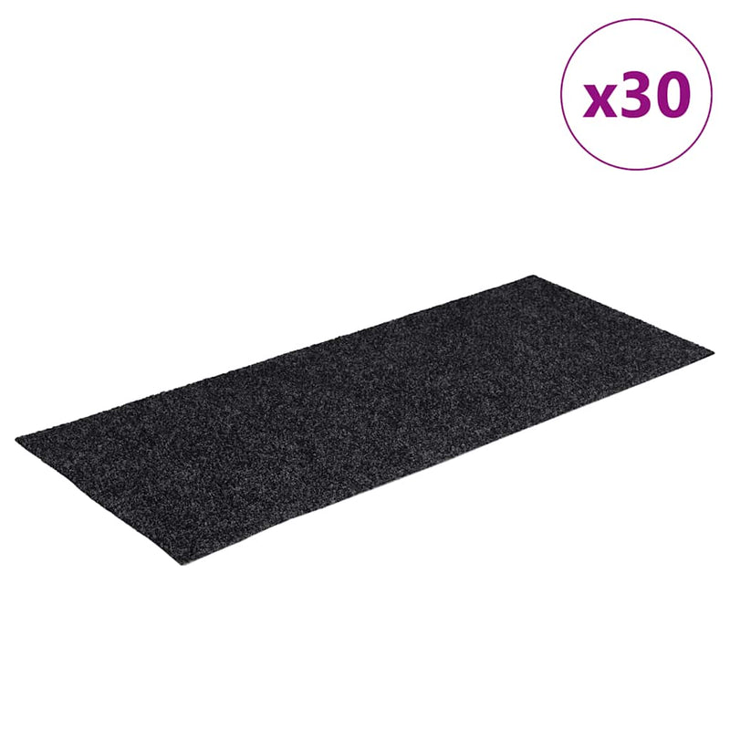 Afbeelding laden in galerijviewer, Vidaxl trapmatten zelfklevend 30 stuks 60x25 cm grijs rechthoekig
