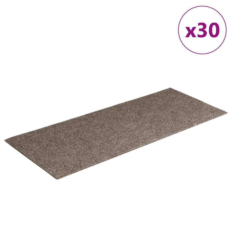 Afbeelding laden in galerijviewer, Vidaxl trapmatten zelfklevend 30 stuks 60x25 cm beige rechthoekig
