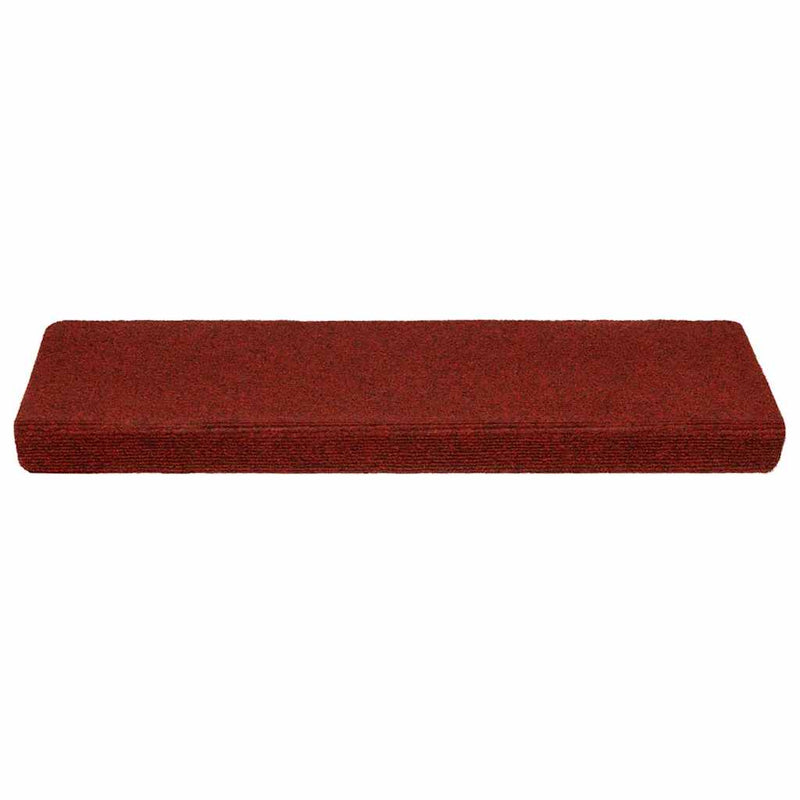 ギャラリービューアに画像をロードする, Vidaxl trapmatten zelfklevend 20 stuks 65x21x4 cm bordeaux rood rechthoekige rand
