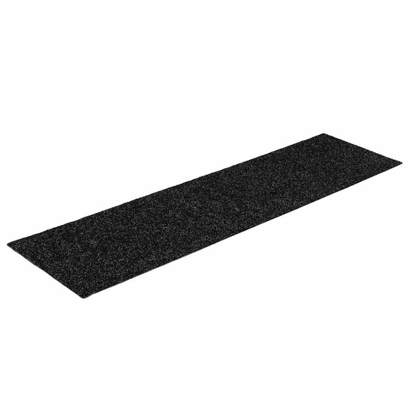 Afbeelding laden in galerijviewer, Vidaxl trapmatten zelfklevend 30 stuks 76x20 cm zwart rechthoekig
