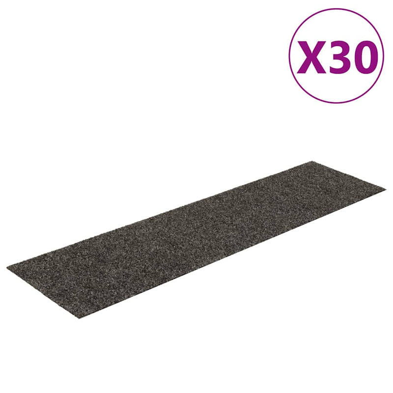 ギャラリービューアに画像をロードする, Vidaxl trapmatten zelfklevend 30 stuks 76x20 cm antraciet rechthoekig
