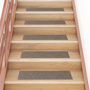Vidaxl trapmatten zelfklevend 30 stuks 76x20 cm beige rechthoekig