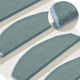 Vidaxl trapmatten 30 st 65x24x4 cm zeeblauw halfrond groot