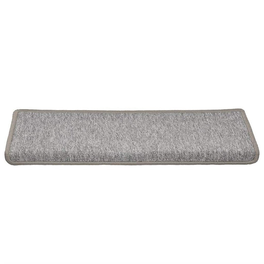 Vidaxl trapmatten 30 st 65x21x4 cm lichtgrijs met rechthoekige rand