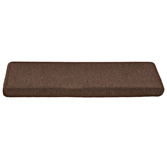 Vidaxl trapmatten 30 st 65x21x4 cm koffiebruin rechthoekige rand