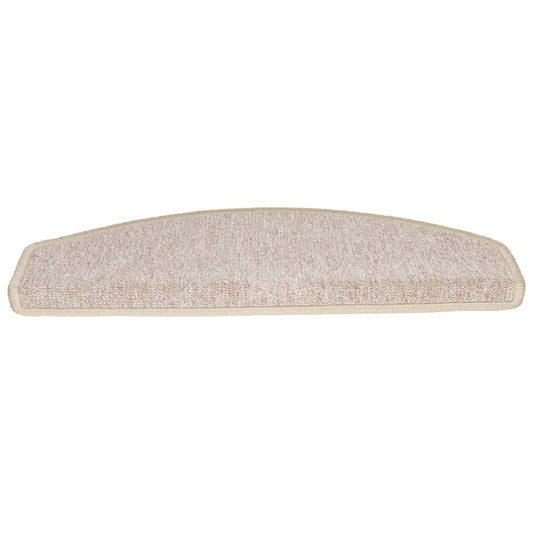 Vidaxl trapmatten 20 stuks 65x24x4 cm taupe halfrond groot