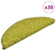 Vidaxl trapmatten 30 st 56x17x3 cm groen halfrond