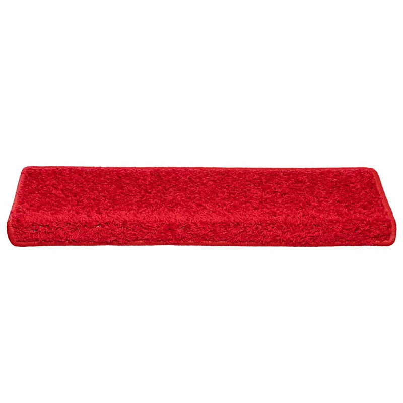 Afbeelding laden in galerijviewer, Vidaxl trapmatten 30 st 65x21x4 cm rood rechthoekige rand
