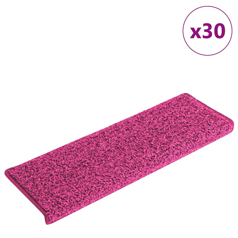 ギャラリービューアに画像をロードする, Vidaxl trapmatten 30 st 65x21x4 cm roze rechthoekige rand
