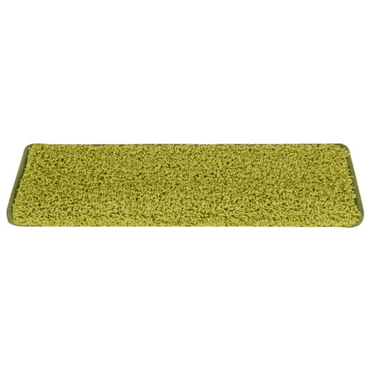 Vidaxl trapmatten 30 st 65x21x4 cm groen rechthoekige rand