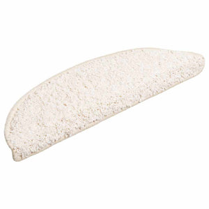 Vidaxl trapmatten 20 st 56x17x3 cm wit halfrond