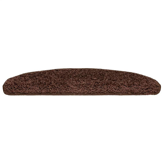 Vidaxl trapmatten 20 st 65x21x4 cm bruin halfrond groot
