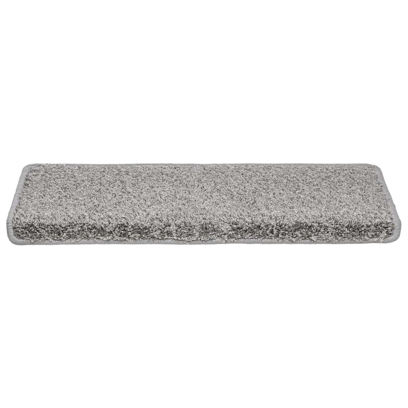 Afbeelding laden in galerijviewer, Vidaxl trapmatten 20 stuks 65x21x4 cm grijs rechthoekige rand
